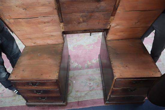 A George III mahogany pedestal partners desk a.f. W.152cm